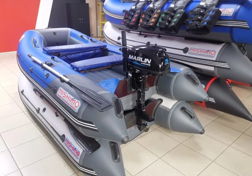 КОМПЛЕКТ ЛОДКА MISHIMO LITE 315 + МОТОР 5л.с в Волгодонске