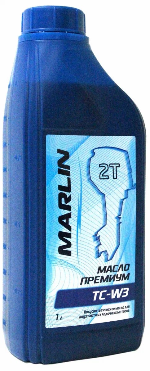 МАСЛО ПОЛУСИНТЕТИЧЕСКОЕ MARLIN ПРЕМИУМ 2Т, TC-W3, 1 ЛИТР в Волгодонске