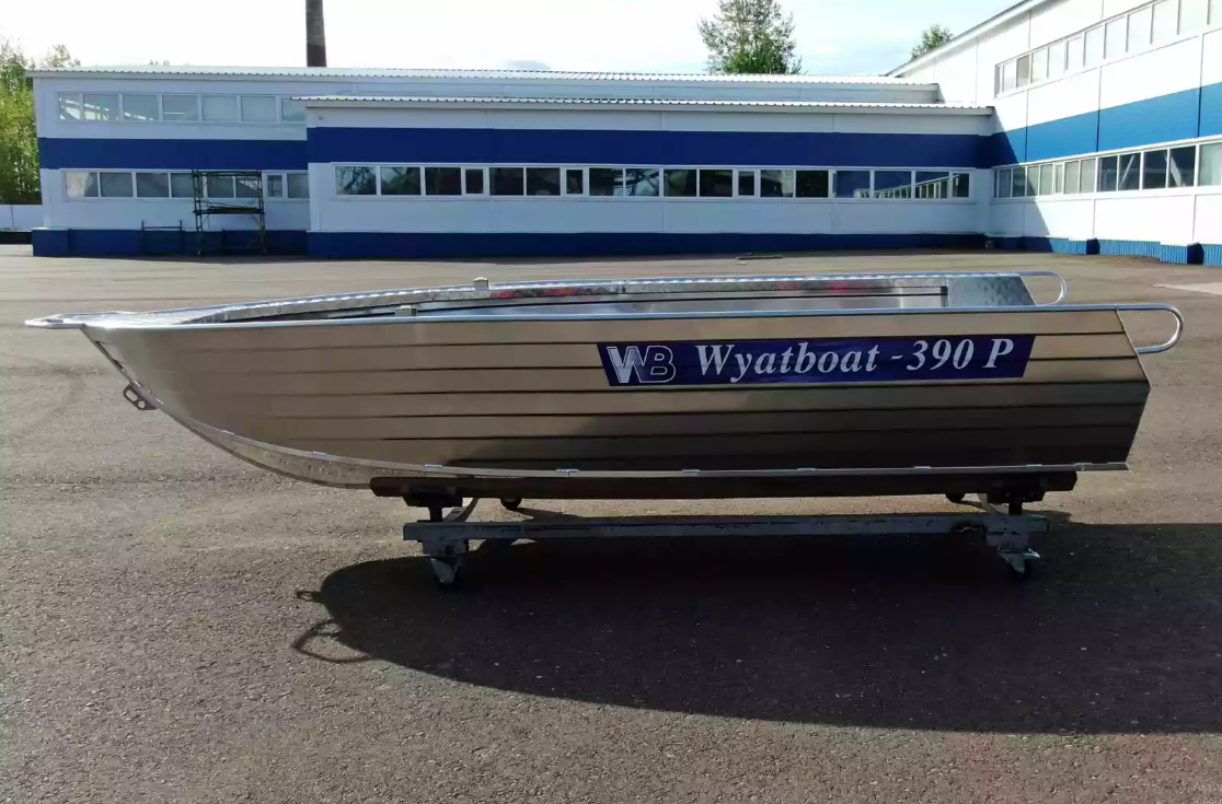 Алюминиевая лодка Wyatboat-390РМ увеличенный борт в Волгодонске