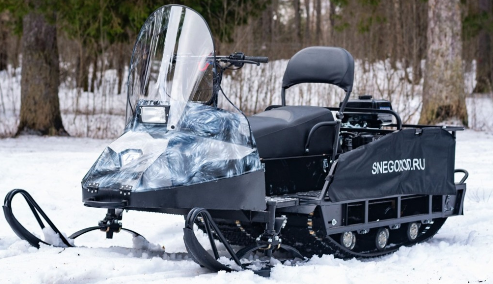 Миниснегоход Бурлак Егерь Экспедитор 15 л.с. , реверс, тормоз, капот белый в Волгодонске