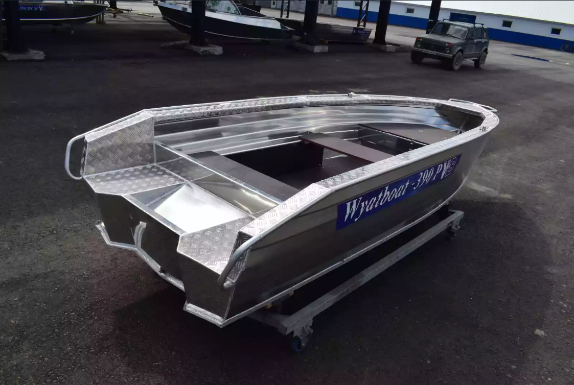 Алюминиевая лодка Wyatboat-390Р Увеличенный борт в Волгодонске
