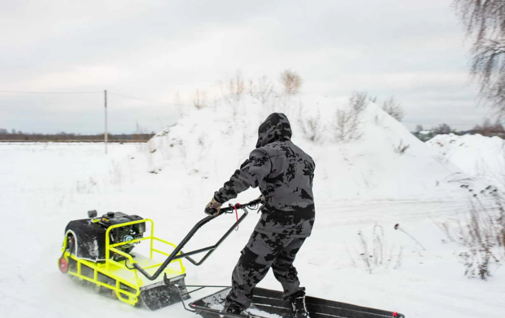 Мотобуксировщик Бурлак ХОЗЯИН-1 (капот ткань) в Волгодонске