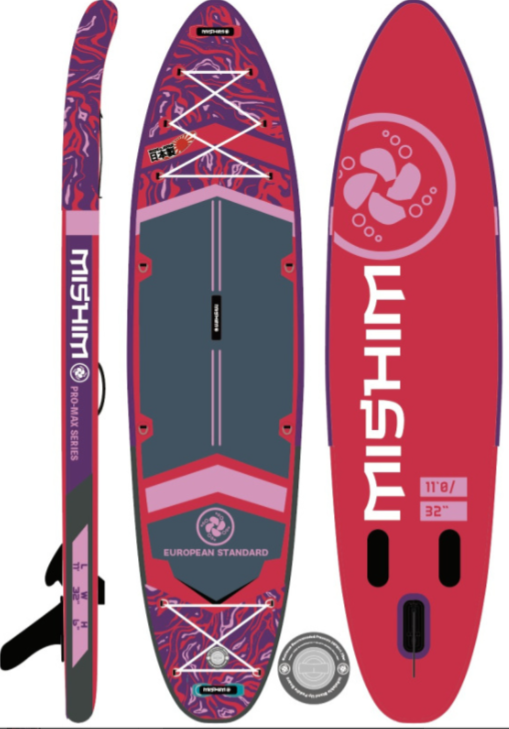 SUP (САП) Доска MISHIMO PRO-MAX Viva Magenta 10.8’ (330см) в Волгодонске
