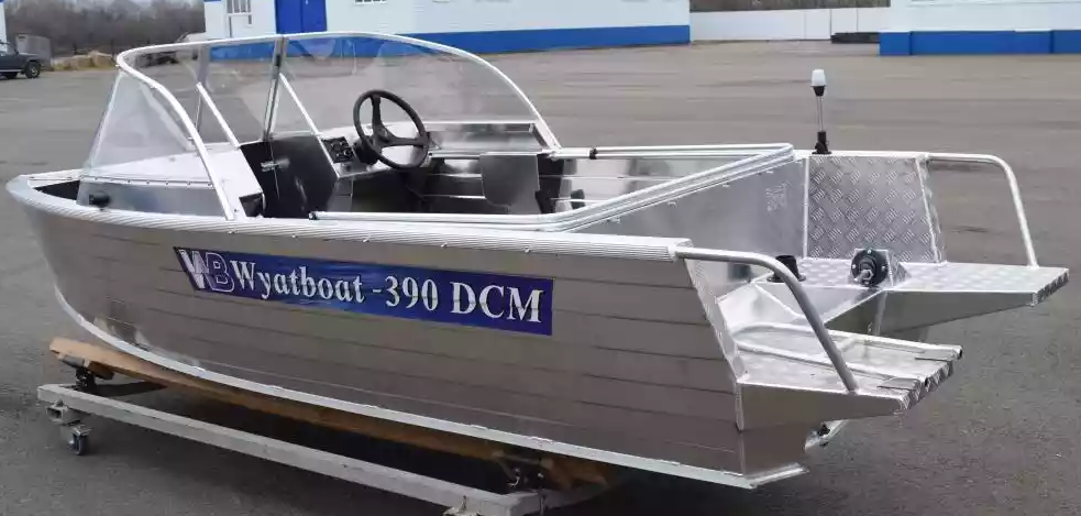 Алюминиевая лодка Wyatboat-390 DCM Увеличенный борт в Волгодонске