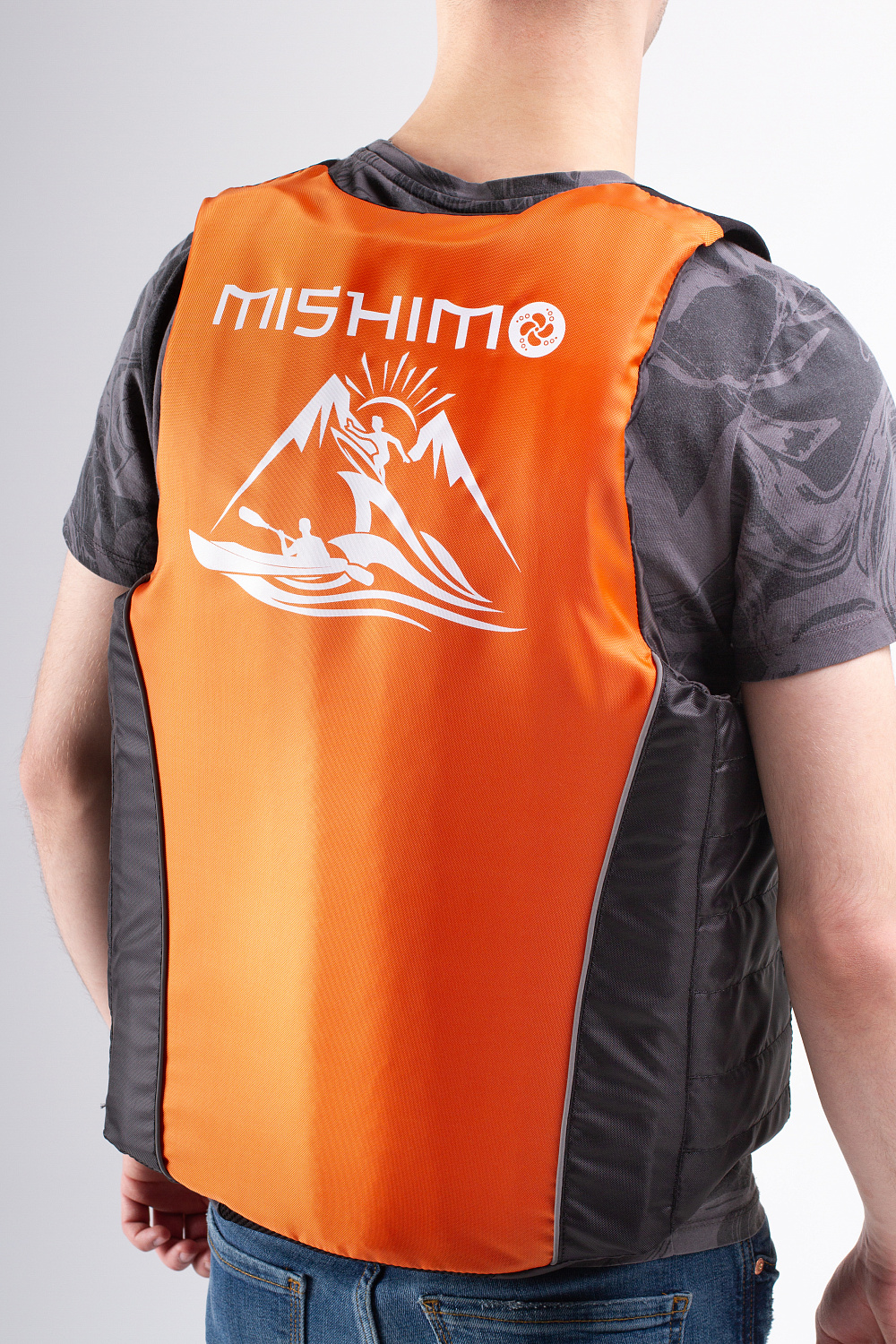 Жилет спасательный MISHIMO PRO Премиум качества Черно-оранжевый в Волгодонске